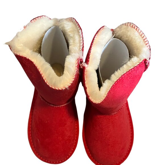 Liv Boots Girl's Hot Pink Fleece Boots Size: Large - Picture 4 of 7